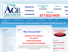 Tablet Screenshot of acepreferredinspections.com